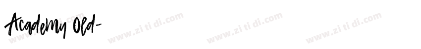 Academy Old字体转换
